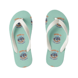 "Crush It!" Monster Truck Adventure Kid's Flip Flops