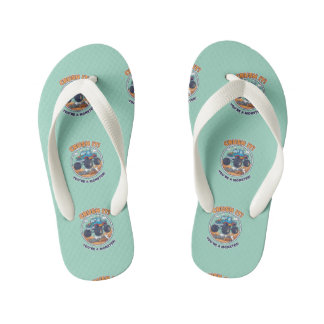 "Crush It!" Monster Truck Adventure Kid's Flip Flops