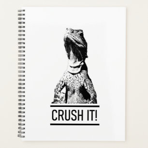 Crush It! Motivational Text Lizard Planner