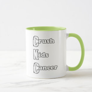 "Crush Kids' Cancer" Green Mug