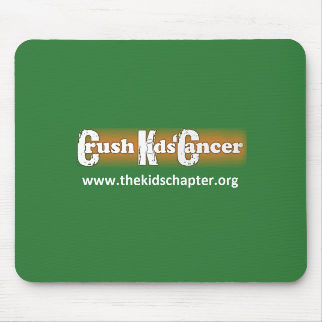 "Crush Kids' Cancer" Mousepad (Front)