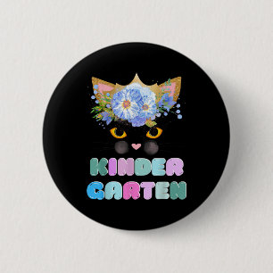 Crush Kindergarten Cute Kitten-face Cat Retro Dist 6 Cm Round Badge
