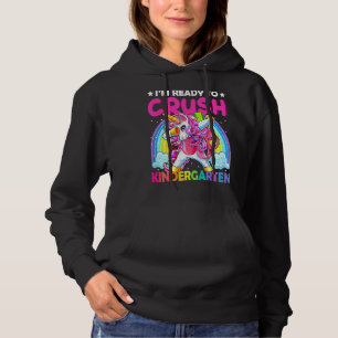 Crush Kindergarten Dabbing Unicorn Back To School Hoodie