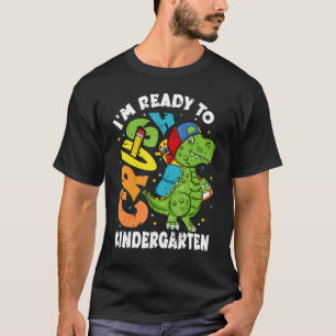 Crush Kindergarten Rex Dinosaur Back To School Boy T-Shirt