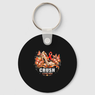 Crush leukaemia cancer high heels butterfly flower key ring