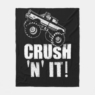 Crush N It Monster Truck Jam Fleece Blanket
