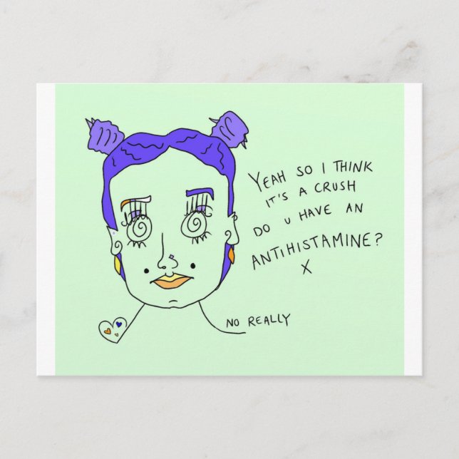 Crush | Postcard Print | #overheard (Front)