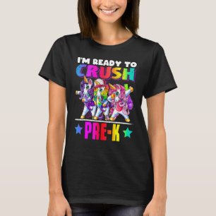 Crush Pre K Dabbing Unicorn Back To School T-Shirt