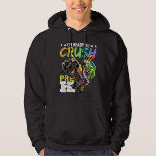 Crush Pre K Dinosaur Monster Truck Back To School Hoodie