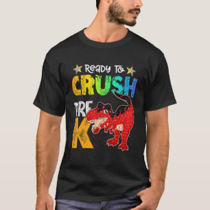 Crush Pre K Dinosaur Rex Pop It Fidget Back To Sch T-Shirt