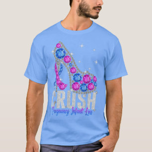 Crush Pregnancy Infant Loss Twinkle Ribbon Support T-Shirt