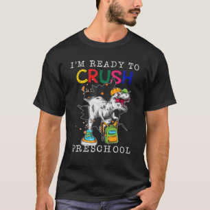 Crush Preschool Dino Trex Back To School Boys T-Shirt