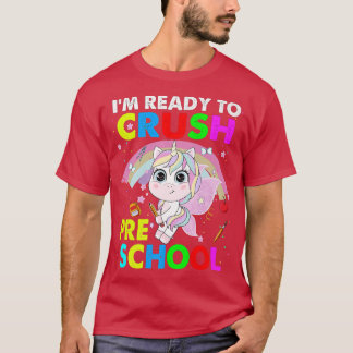 Crush Preschool Unicorn Back to School Boys  T-Shirt