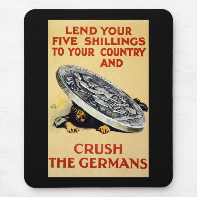 Crush The Germans Mouse Mat (Front)