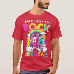 Crush Third Grade Dabbing Unicorn Back to School G T-Shirt