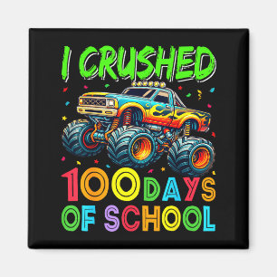 Crushed 100 days of school truck 100th day of magnet