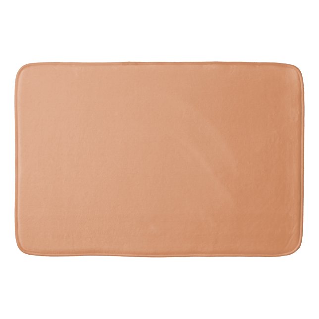 Crushed Apricots Solid  Bath Mat (Front)