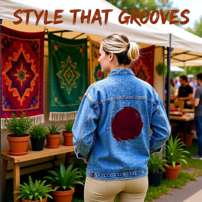 Crushed Bloom Denim Jacket (Creator Uploaded)