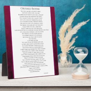 Crushed Bloom Plaque
