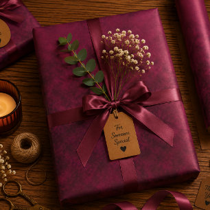 Crushed Bloom Wrapping Paper Sheet