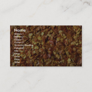 Crushed chilies business card