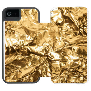Crushed Golden Folds Incipio Watson™ iPhone 5 Wallet Case