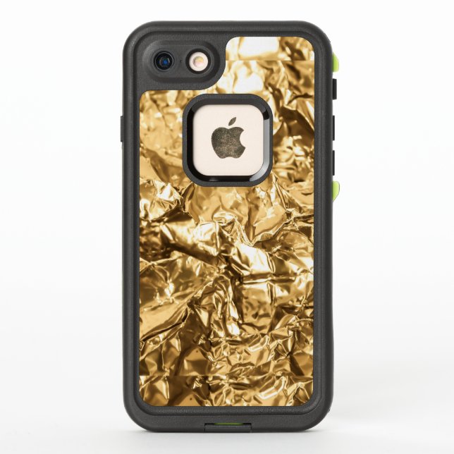 Crushed Golden Folds LifeProof iPhone Case (Back)