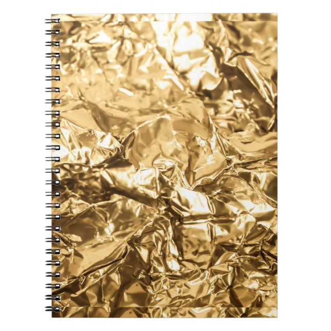 Crushed Golden Folds Notebook (Front)