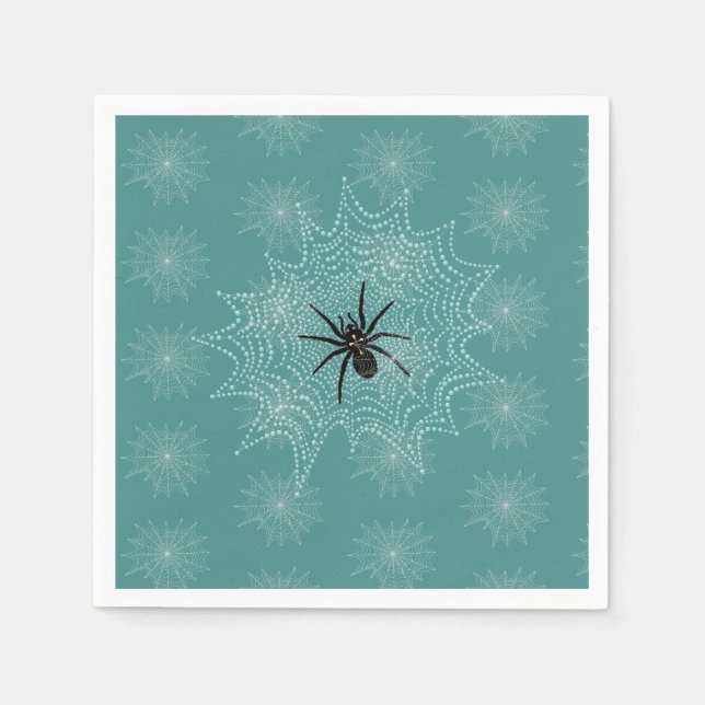 Crusher in the net with droplets like pearls napkin (Front)