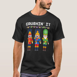 Crushin It Flossing Nutcracker Christmas Dance T-Shirt