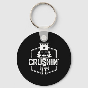 Crushin' It Nutcracker Nuts Xmas Merry Christmas P Key Ring