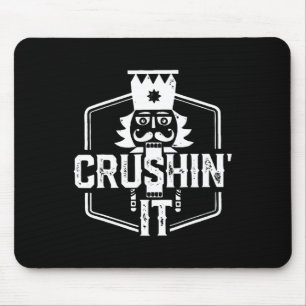 Crushin' It Nutcracker Nuts Xmas Merry Christmas P Mouse Mat