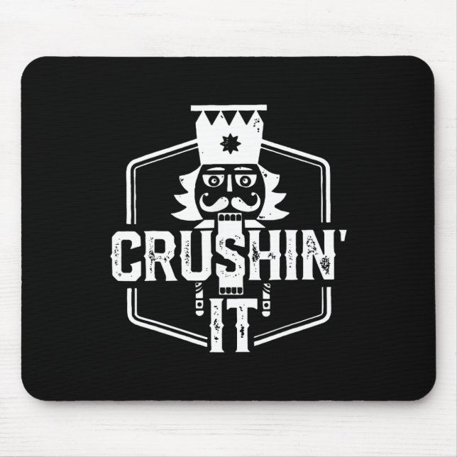 Crushin' It Nutcracker Nuts Xmas Merry Christmas P Mouse Mat (Front)
