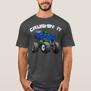 Crushin' Monster Truck Vintage Retro 261 T-Shirt