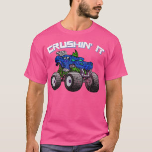 Crushin' Monster Truck Vintage Retro 272 T-Shirt
