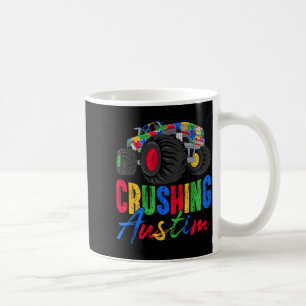 Crushing Autism Awareness Monster Truck Puzzle Coffee Mug