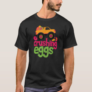 Crushing Eggs Monster Truck Vintage Happy Easter B T-Shirt