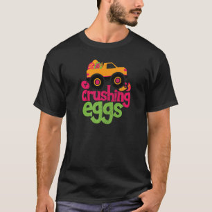 Crushing Eggs Monster Truck Vintage Happy Easter B T-Shirt