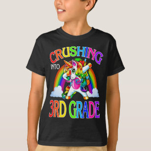 Crushing Into 3rd Grade Unicorn Back To School T-Shirt