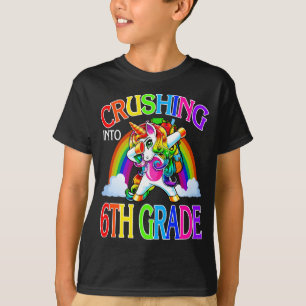 Crushing Into 6th Grade Unicorn Back To School T-Shirt