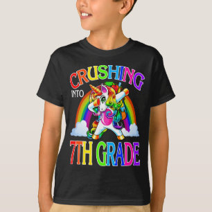 Crushing Into 7th Grade Unicorn Back To School T-Shirt