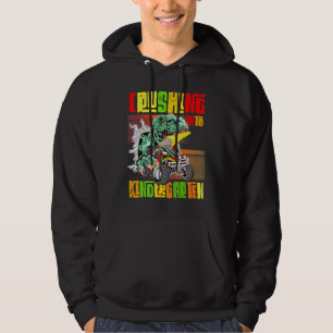 Crushing Into Kindergarten Monster Truck Dinosaur Hoodie