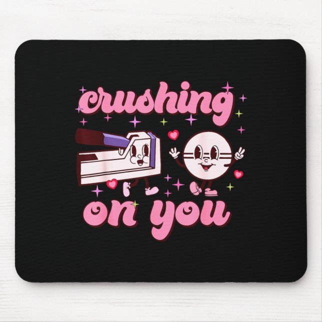 Crushing On You Peds Cu Rn Aid Rn Nurse Valentines Mouse Mat (Front)