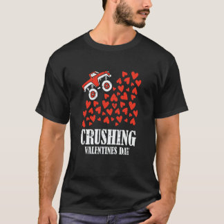Crushing Valentines Day Cute Heart Riding Monster  T-Shirt