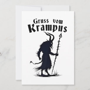 Cruss Vom Krampus Christmas Xmas Devil Spooky Invitation