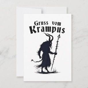 Cruss Vom Krampus Christmas Xmas Devil Spooky Invitation