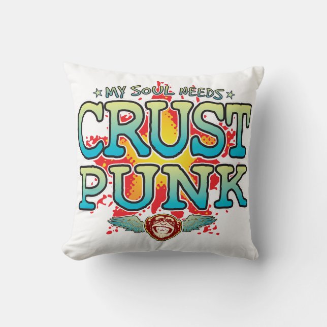 Crust Punk Soul Cushion (Front)