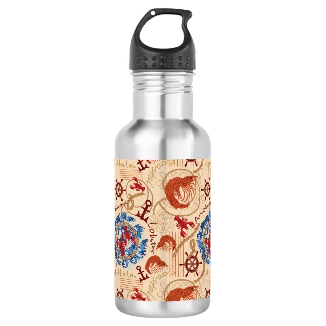 Crustacean core design 710 ml water bottle (Front)