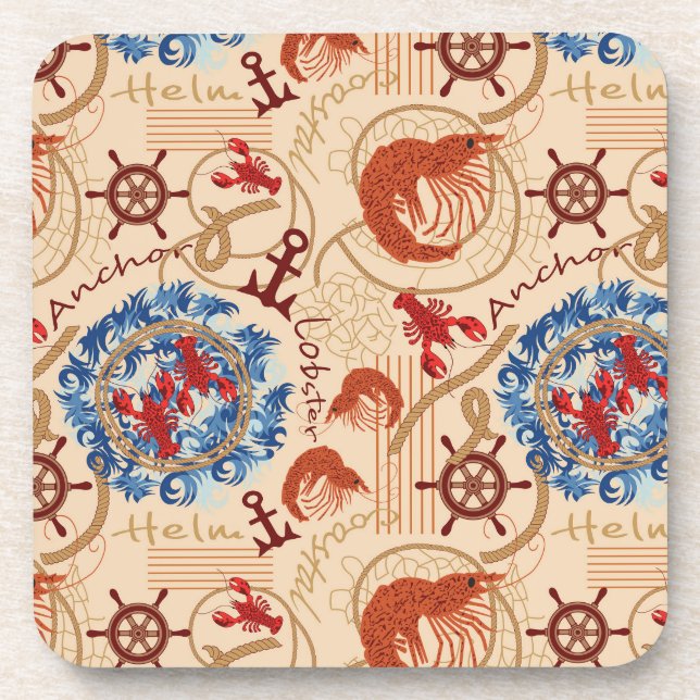 Crustacean core design coaster (Front)