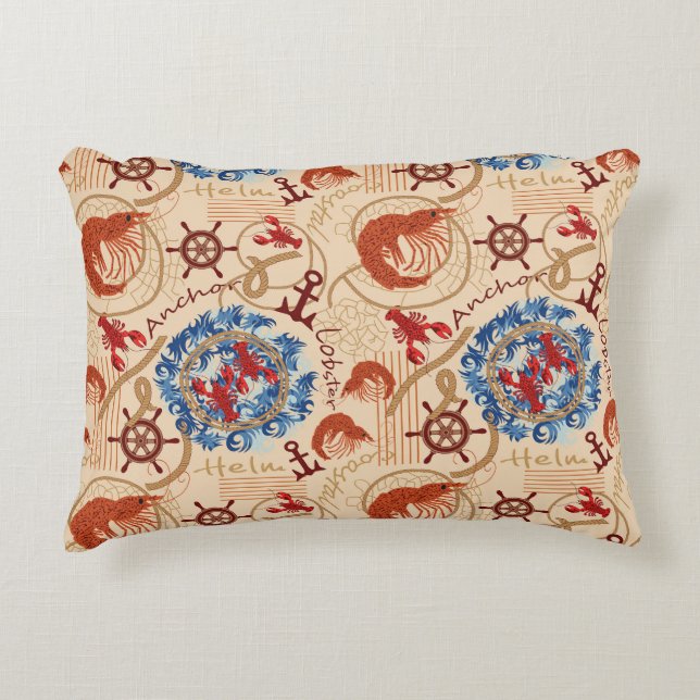 Crustacean core design decorative cushion (Front)
